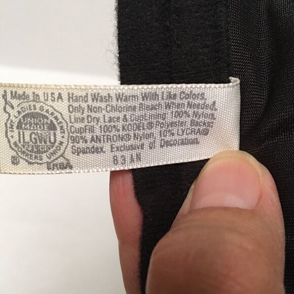 Vintage Cacique satin & lace underwire bustier 36C - Picture 7 of 9